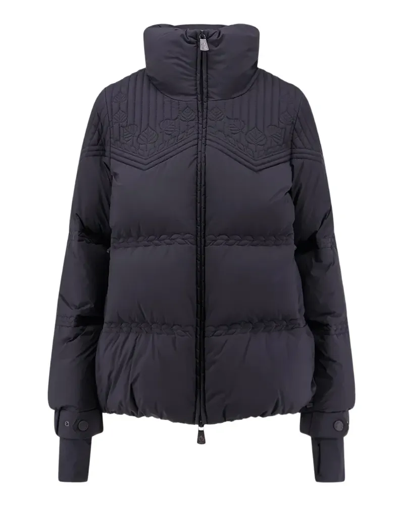 Moncler Anglins embroidered-pattern down ski jacket - Schwarz Schwarz