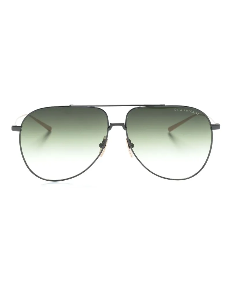 DITA Sonnenbrille mit rundem Gestell - Gold Gold