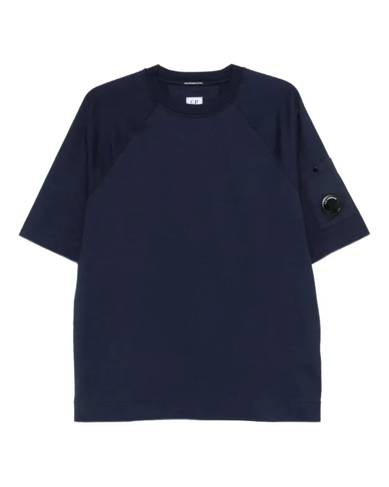 C.P. Company T-Shirt mit Linsen-Detail - Blau Blau