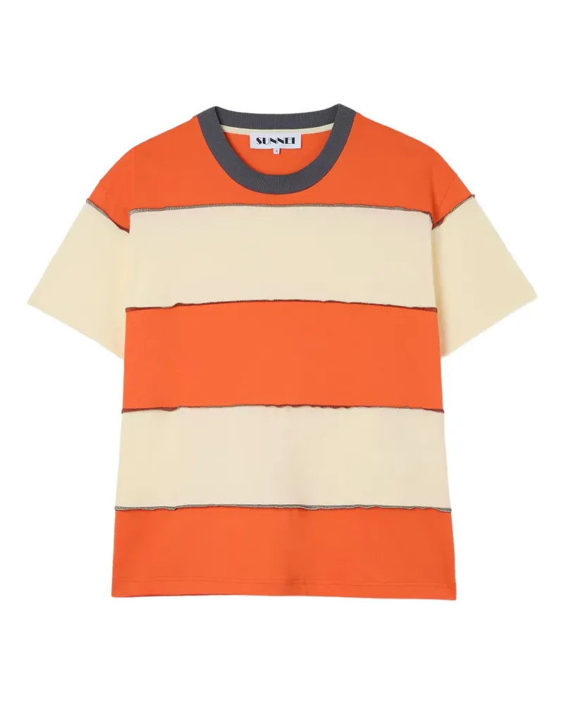 SUNNEI Gestreiftes T-Shirt - Orange Orange
