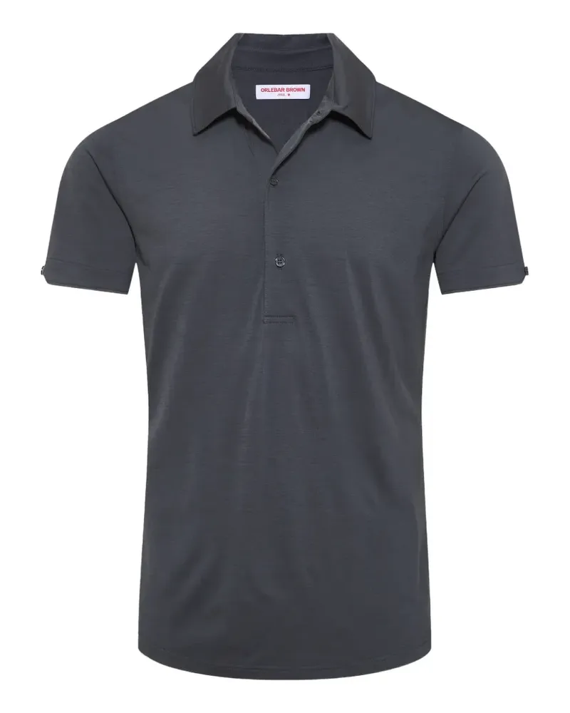 Orlebar Brown Sebastian Lux Poloshirt aus Merino - Grau Grau