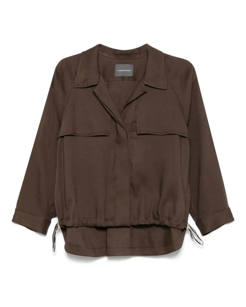 Lorena Antoniazzi Twill-Hemdjacke - Braun Braun