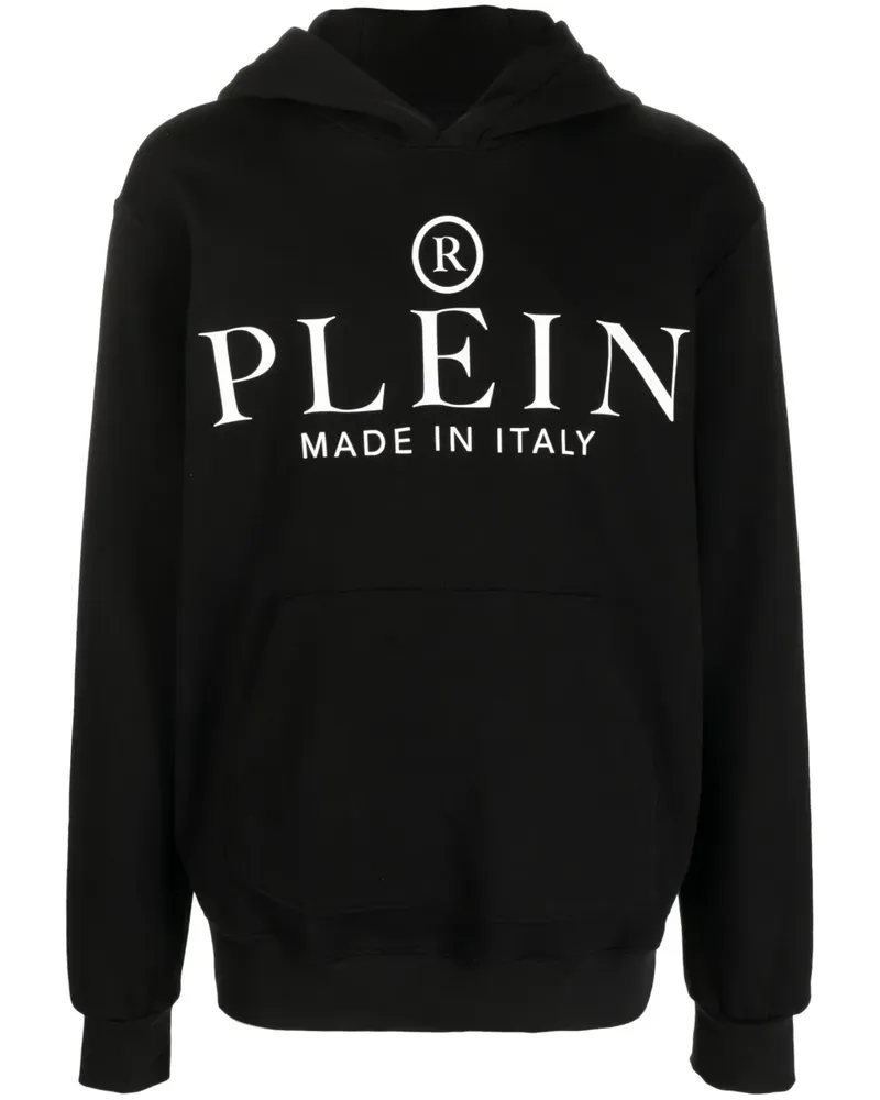 Philipp Plein Hoodie mit Logo-Print - Schwarz Schwarz