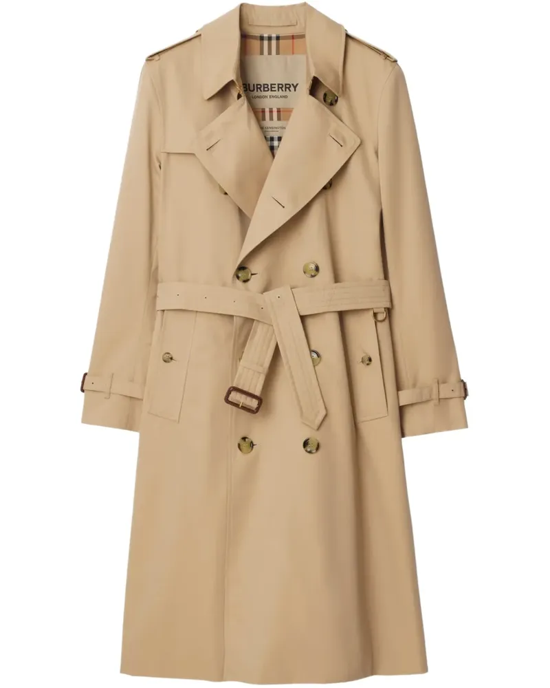 Burberry Heritage Kensington Trenchcoat mit Gürtel - Nude Nude