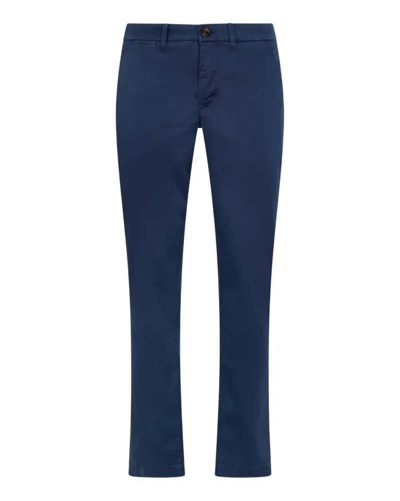 MOORER Hose mit eingefassten Taschen - Blau Blau