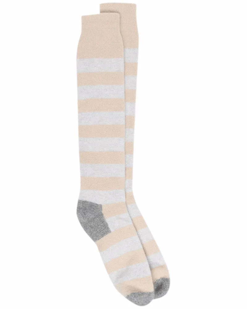 Fedeli Gestreifte Socken - Nude Nude