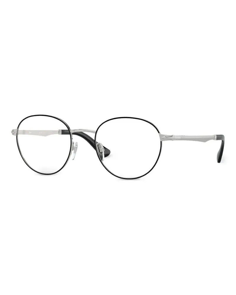 Persol Brille mit rundem Gestell - Silber Silber