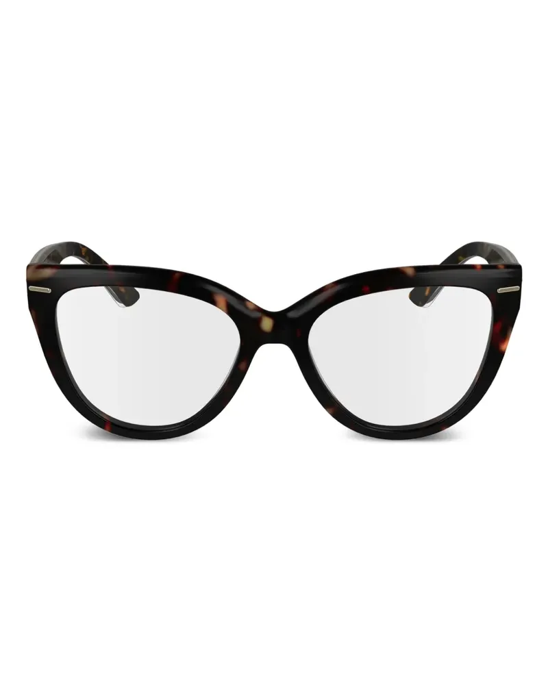 Calvin Klein Cat-Eye-Brille in Schildpattoptik - Braun Braun