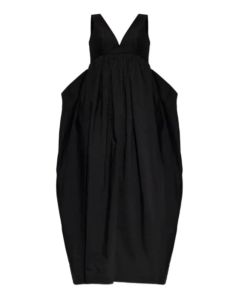 Róhe V-neck maxi dress - Schwarz Schwarz