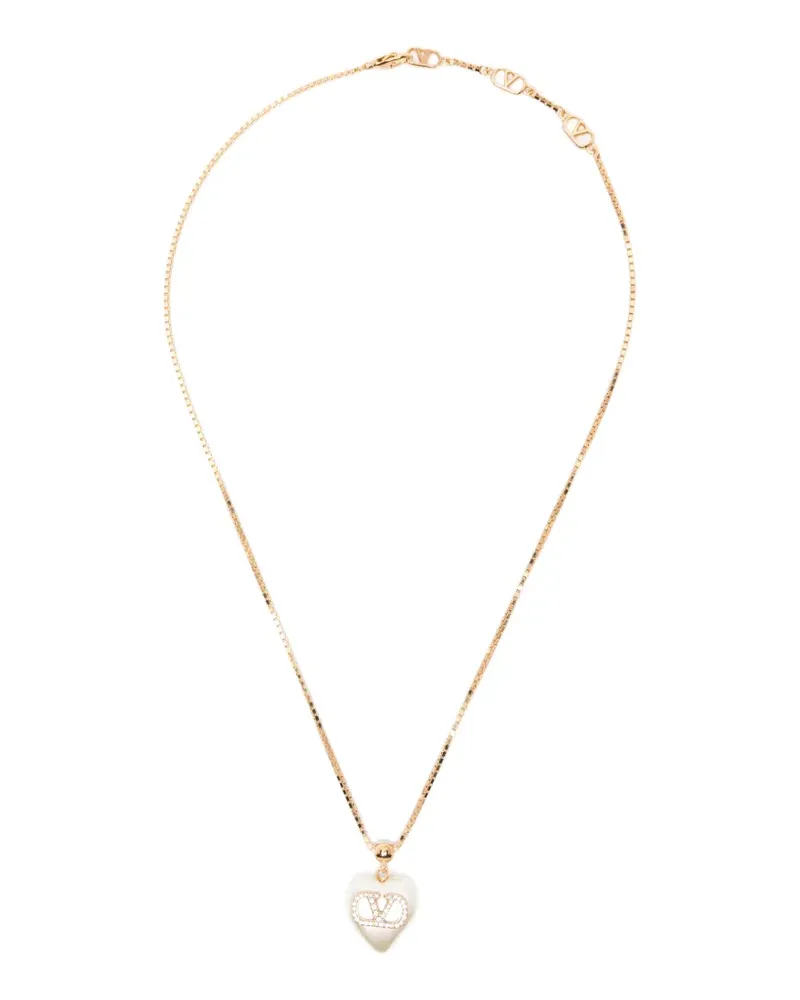 Valentino Garavani VLogo Signature heart necklace - Gold Gold