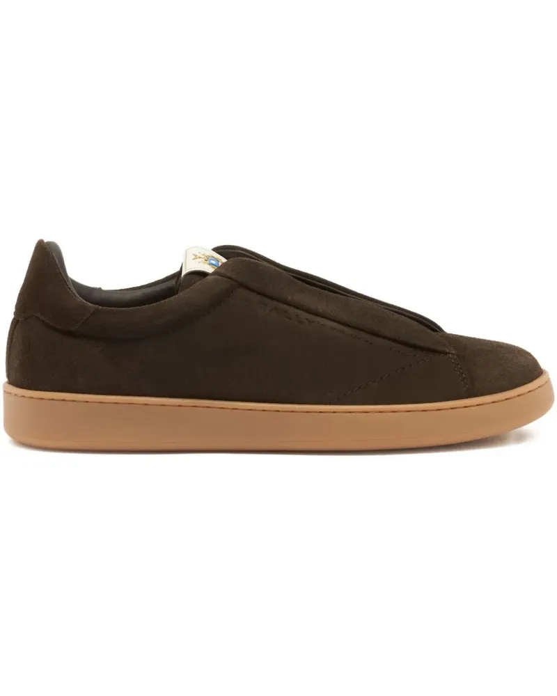 Bally Crest Sneakers aus Wildleder - Braun Braun