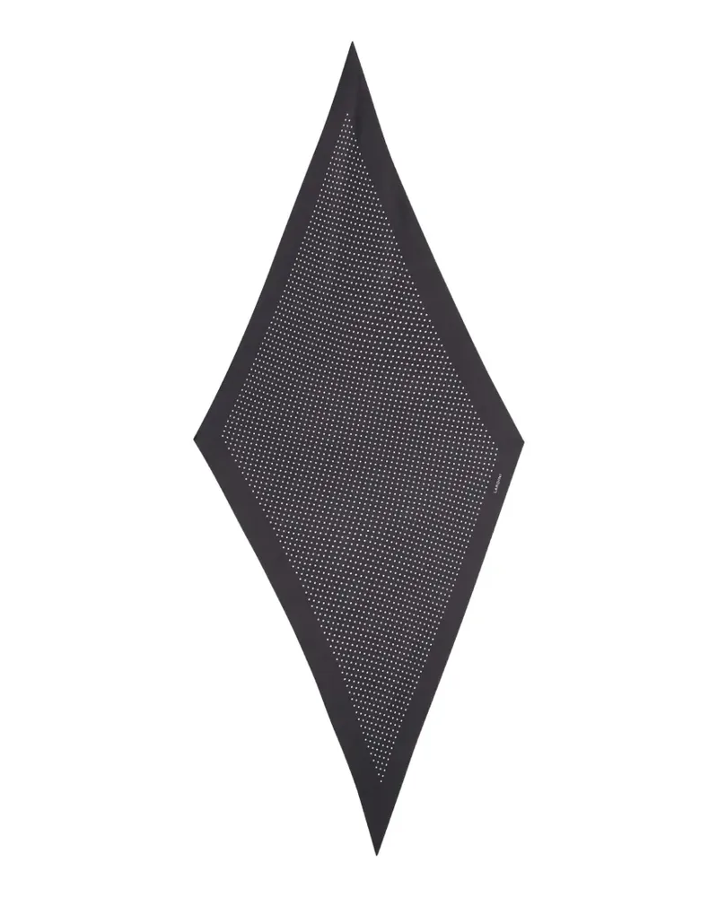LARDINI Schal mit Polka Dots - Schwarz Schwarz