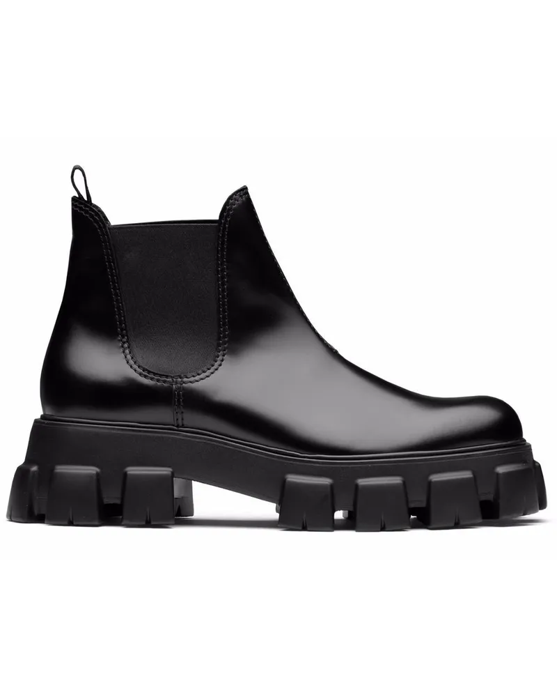 Prada Moonlith Chelsea-Boots Schwarz