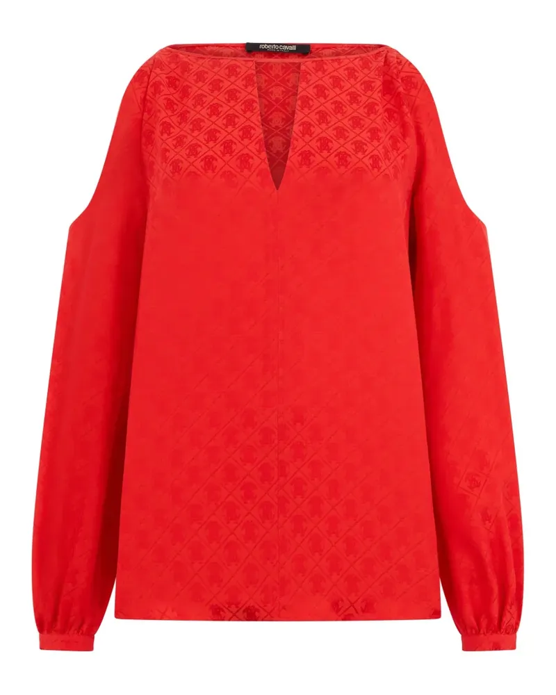 Roberto Cavalli cut-out-detail blouse - Rot Rot