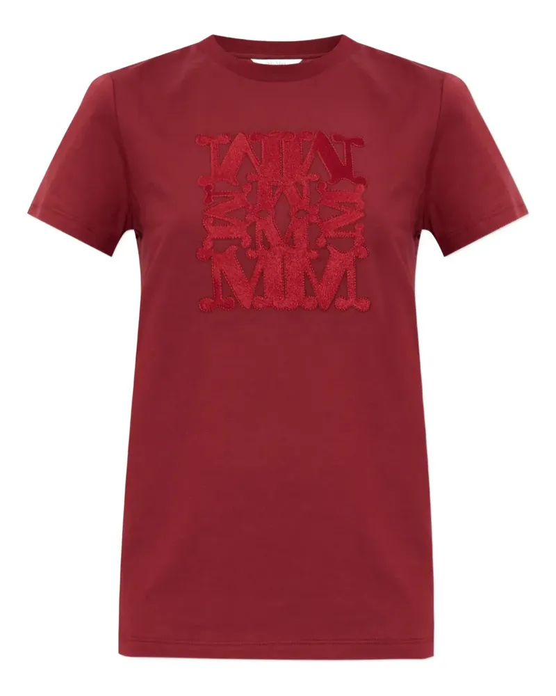 Max Mara Besticktes Bravo T-Shirt - Rot Rot