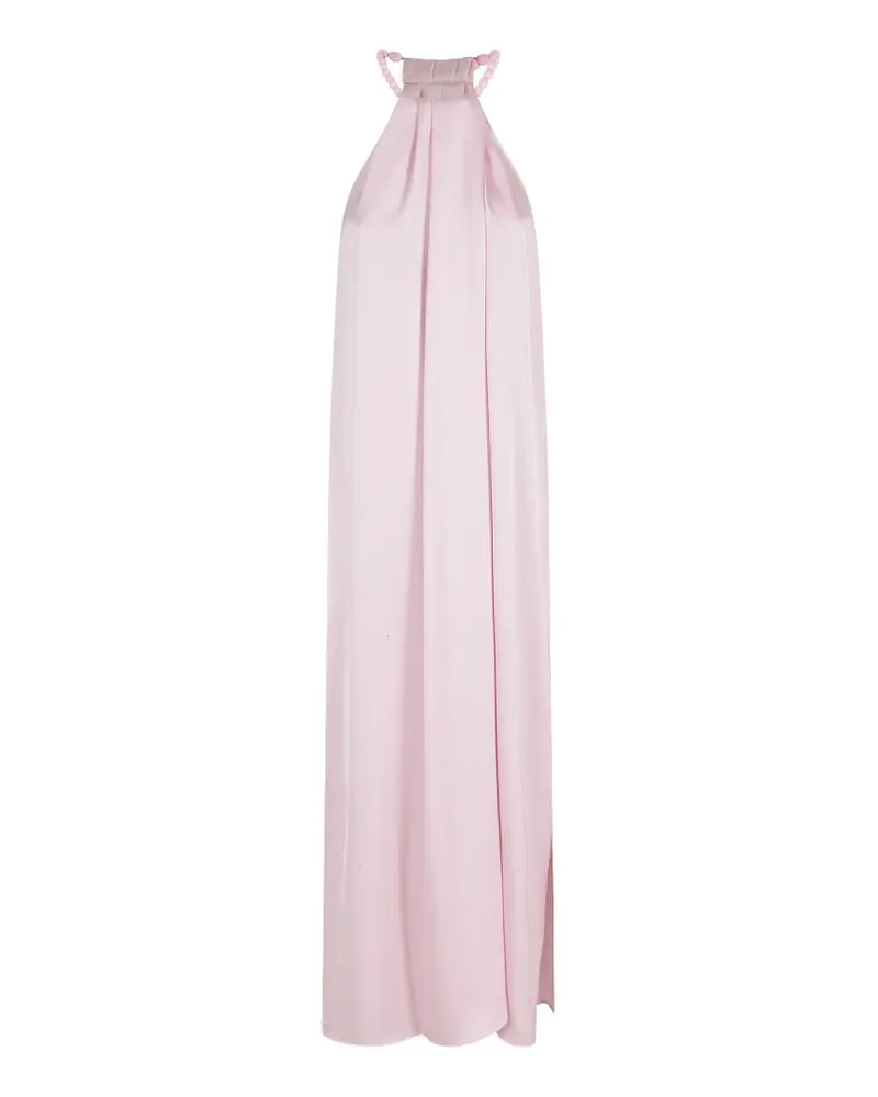 Isabelle Blanche beaded halter-neck maxi dress - Rosa Rosa