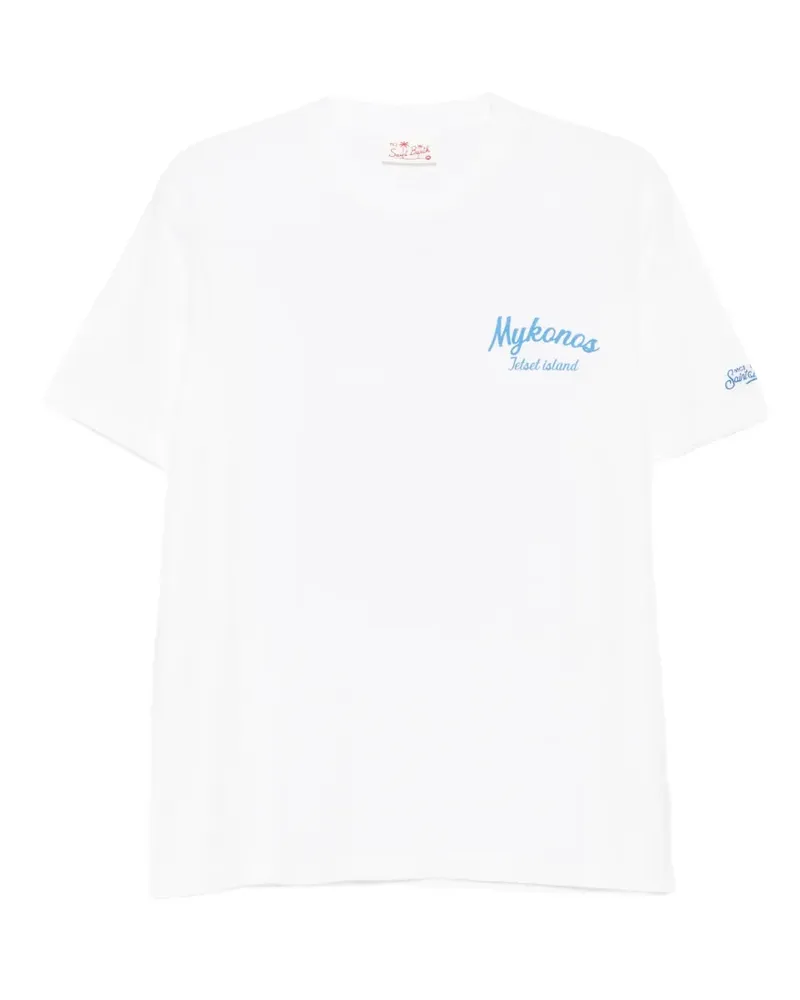 MC2 Saint Barth Portland logo-print short-sleeve T-shirt - Weiß Weiß