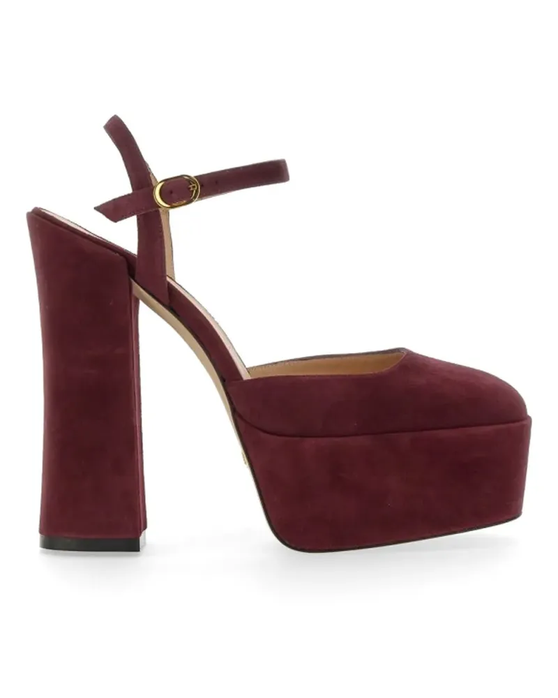 Stuart Weitzman Skyhigh suede platform pumps - Rot Rot