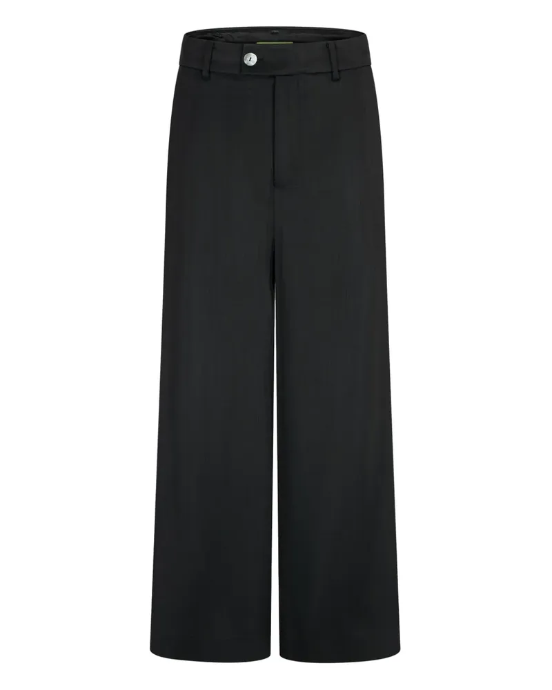 Shanghai Tang Hose mit weitem Bein - Schwarz Schwarz