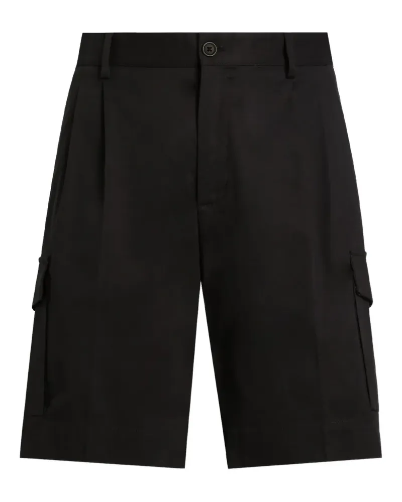 Dolce & Gabbana Cargo-Shorts mit Falten - Schwarz Schwarz