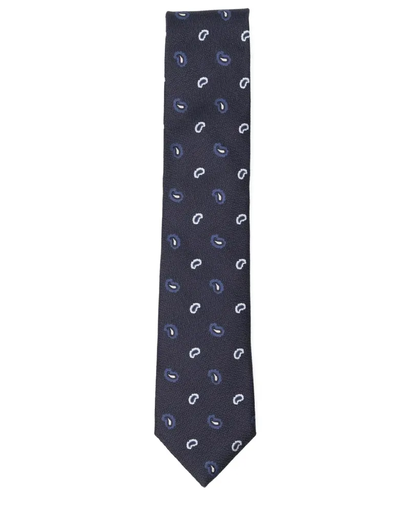 Ermenegildo Zegna Krawatte aus Seide - Blau Blau