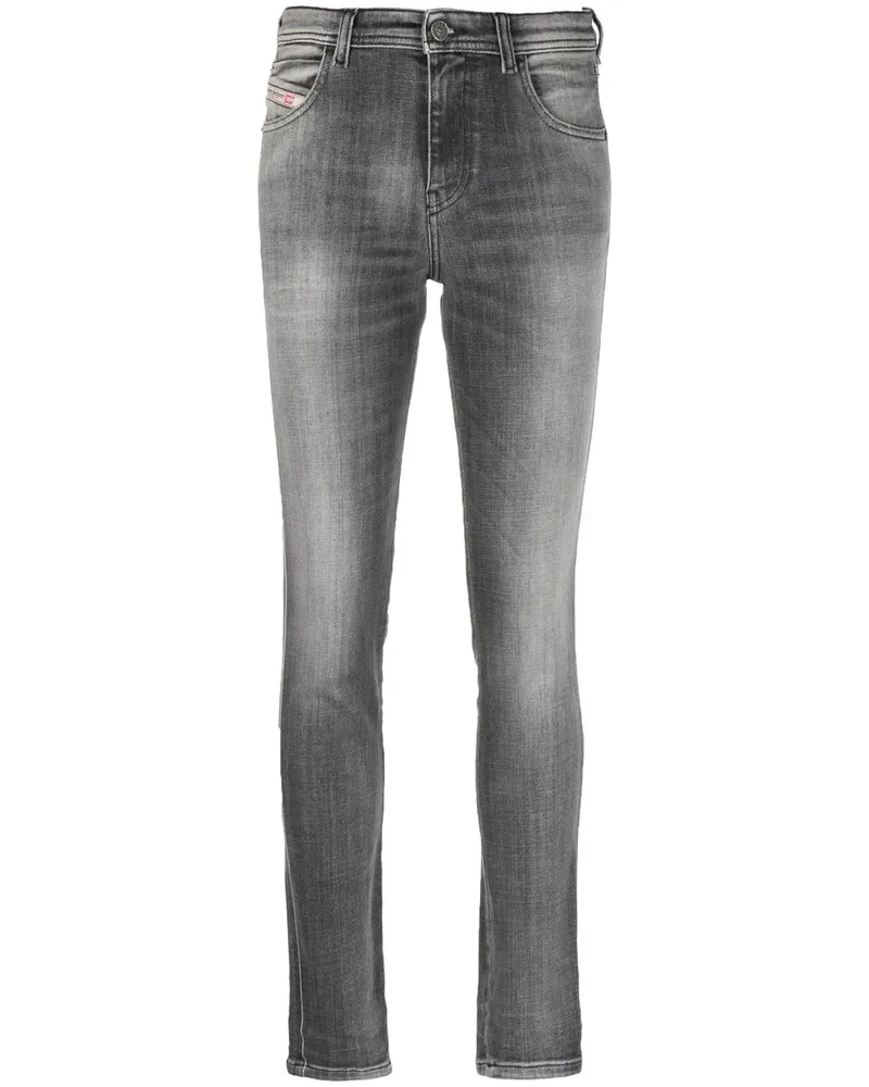 Diesel Ausgeblichene Skinny-Jeans - Grau Grau