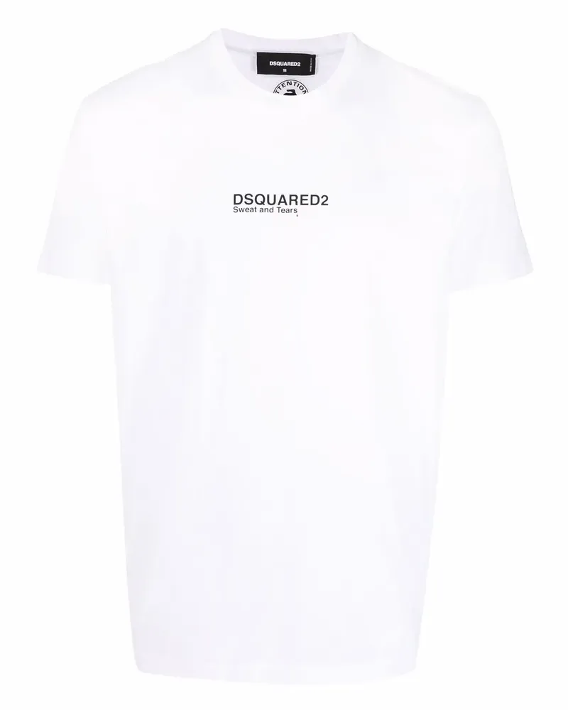 Dsquared2 T-Shirt mit rundem Ausschnitt - Weiß Weiß