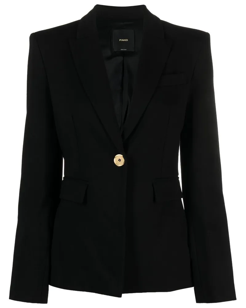 Pinko Einreihiger Blazer Schwarz