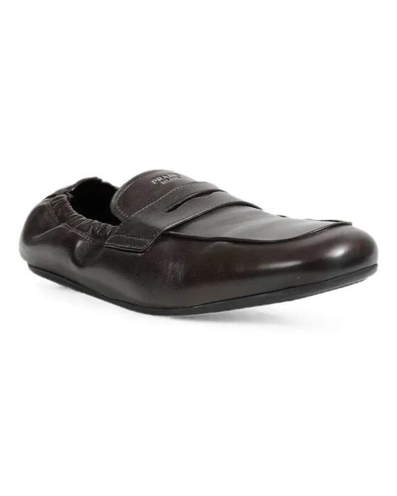 Prada Shuffle leather loafers - Braun Braun