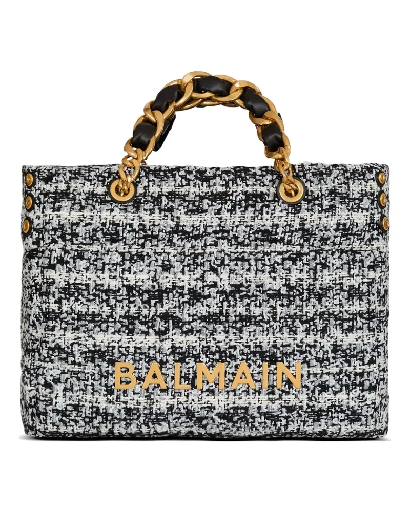 Balmain Weiche 1945 Tote Bag - Schwarz Schwarz