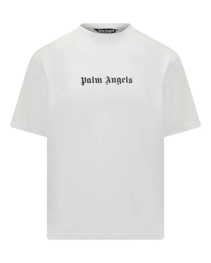 Palm Angels T-Shirt mit Logo - Weiß Weiß