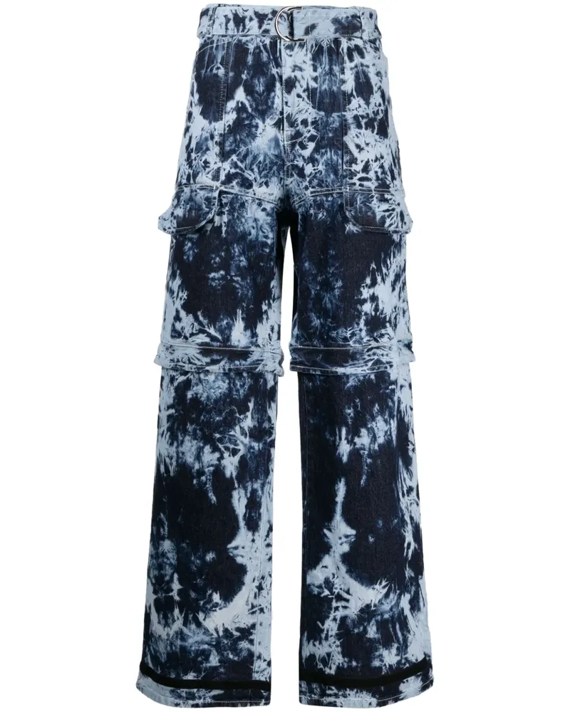 Ferrari Jeans mit Batik-Print - Blau Blau