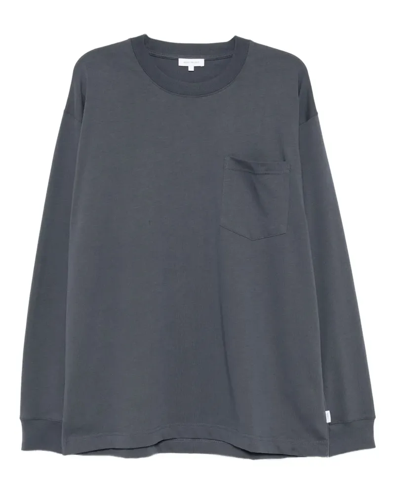 Norse Projects T-Shirt aus Baumwolle - Blau Blau
