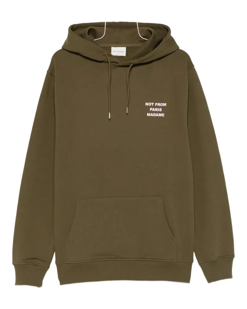 Drôle de Monsieur Hoodie mit Kordelzug - Grün Grün