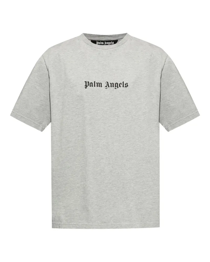 Palm Angels T-Shirt mit Logo-Print - Grau Grau