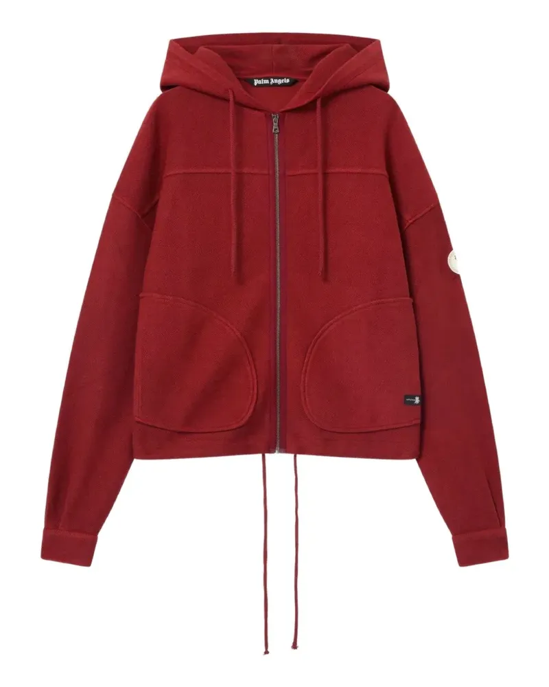 Palm Angels Lockere Palm Tree Kapuzenjacke - Rot Rot