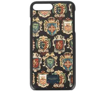 iPhone 7-Hülle mit Wappen-Print - Schwarz