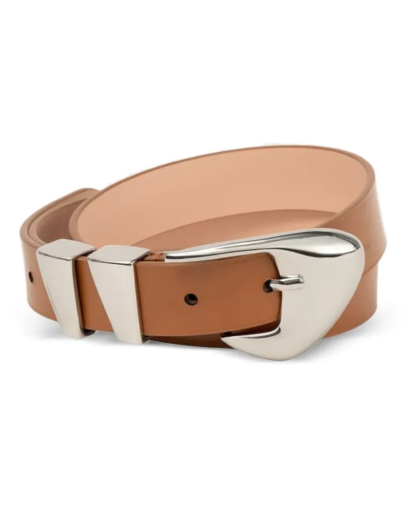 by FAR Gürtel aus Lackleder - Braun Braun