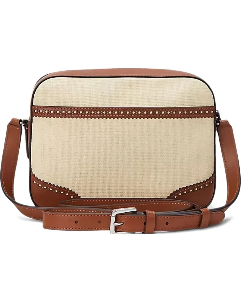 Ralph Lauren Logo-Tote Bag mit Lederbesatz - Nude Nude