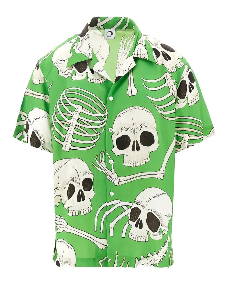 ENDLESS JOY Skeleton printed short-sleeve shirt - Grün Grün