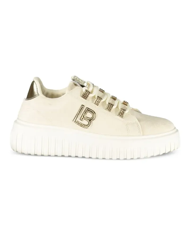 Laura Biagiotti logo-detail platform sneakers - Nude Nude