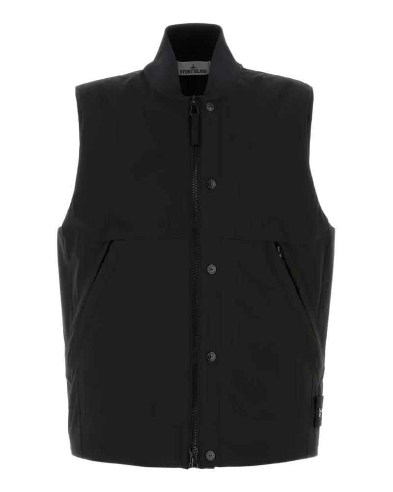 Stone Island Weste mit Reißverschluss - Schwarz Schwarz