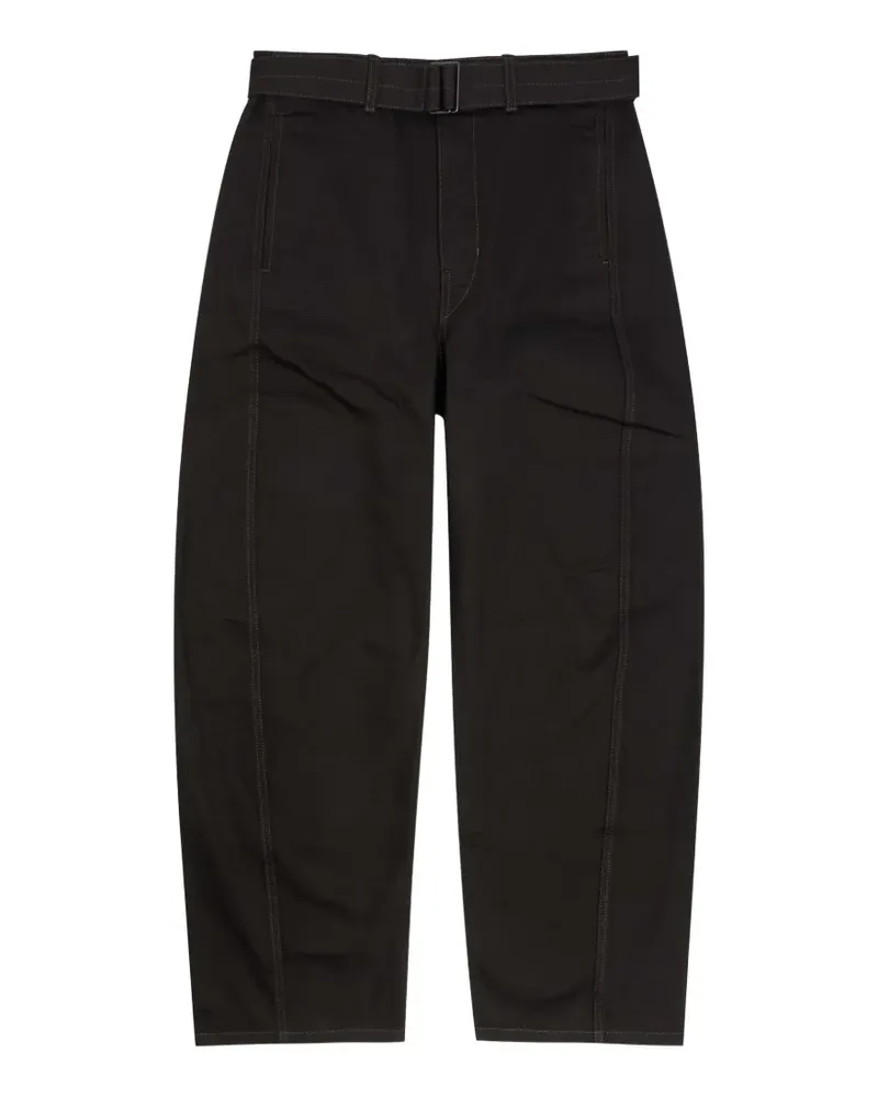 Christophe Lemaire Twisted Jeans mit Ziernähten - Schwarz Schwarz