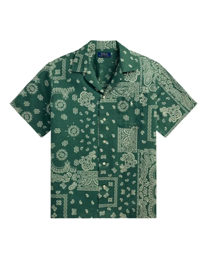 Ralph Lauren Hemd mit Bandana-Print - Grün Grün