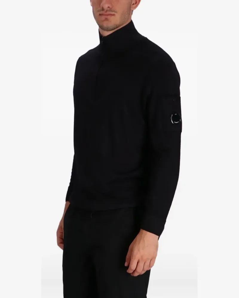 C.P. Company Pullover mit Reißverschluss - 888 BLACK 888