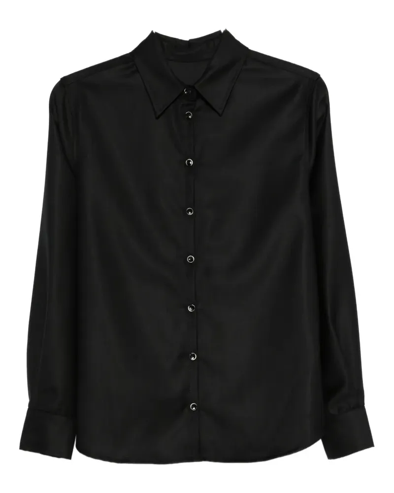 nine:inthe:morning buttoned wool top - Schwarz Schwarz