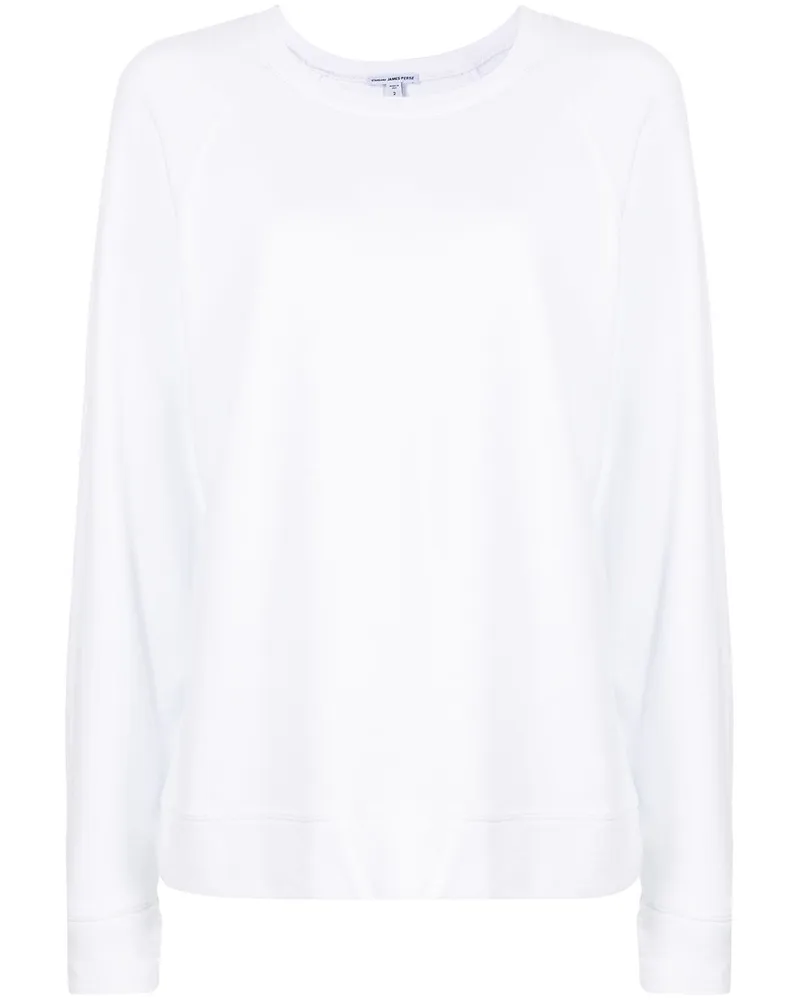 James Perse Sweatshirt aus Frottee - Weiß Weiß
