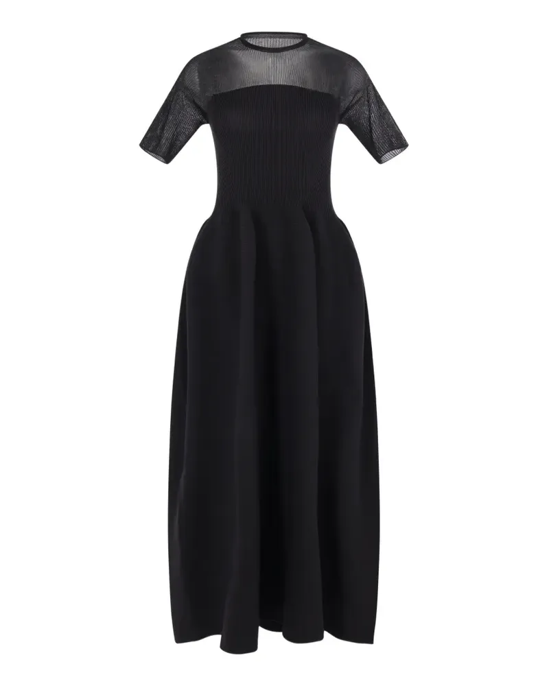 CFCL short-sleeve midi dress - Schwarz Schwarz