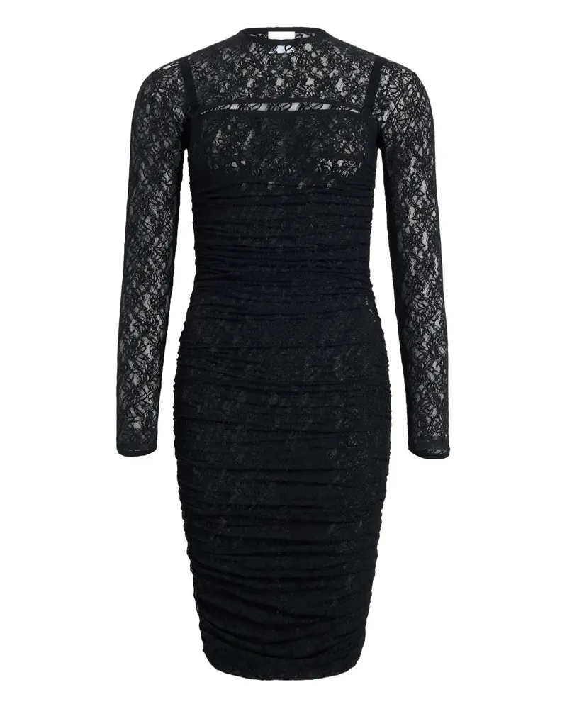 Patou Midikleid aus Spitze - Schwarz Schwarz