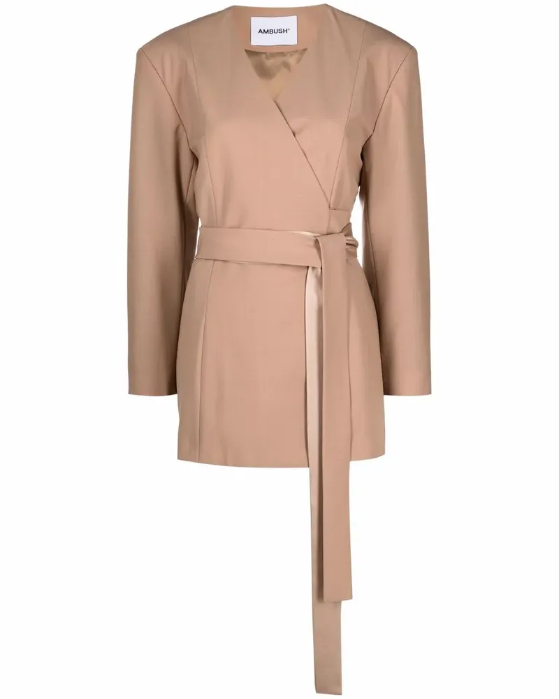AMBUSH Blazer mit Bindegürtel - Nude Nude